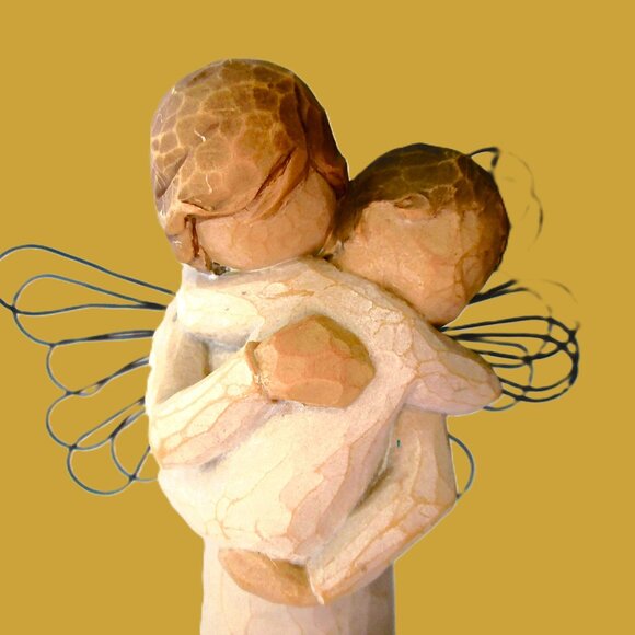 Vtg WillowTree Angel's Embrace & Angel of Friendship Demdaco artist Susan Lori - Picture 8 of 8